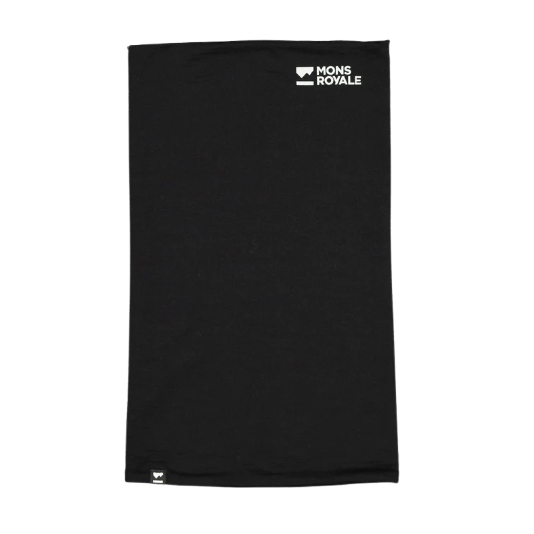 CACHE-COU MÉRINO ADULTE, DOUBLE UP NOIR