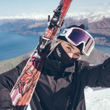 CACHE-COU MÉRINO ADULTE, DOUBLE UP NOIR