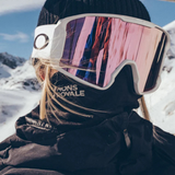 CACHE-COU MÉRINO ADULTE, DOUBLE UP NOIR