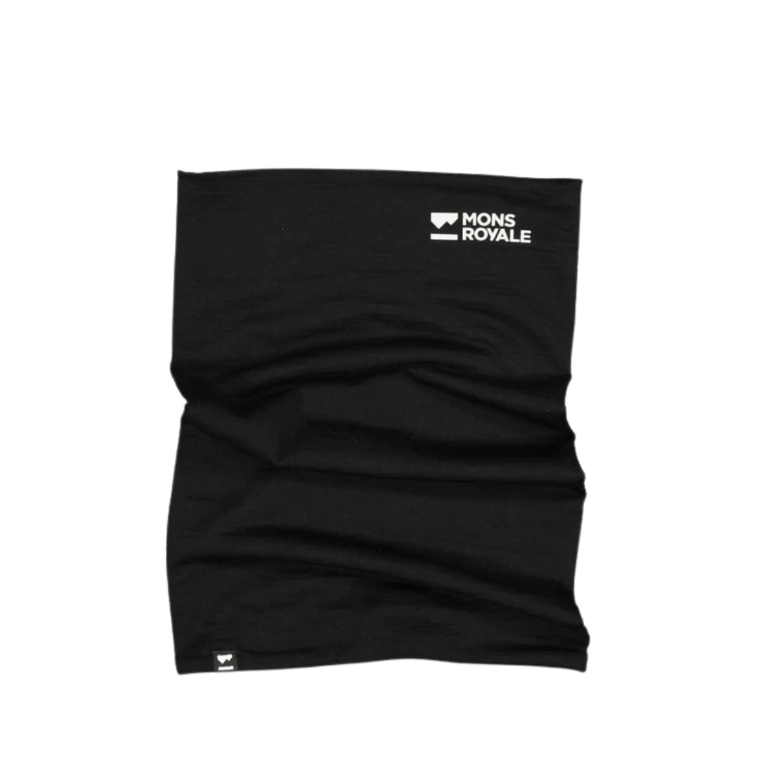 CACHE-COU MÉRINO ADULTE DOUBLE UP NOIR 100102 MONS ROYALE MAHEU GO SPORT