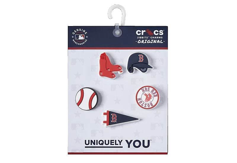 PAQUET DE 5 JIBBITZ, BOSTON RED SOX 10012522 CROCS MAHEU GO SPORT EMBALLAGE