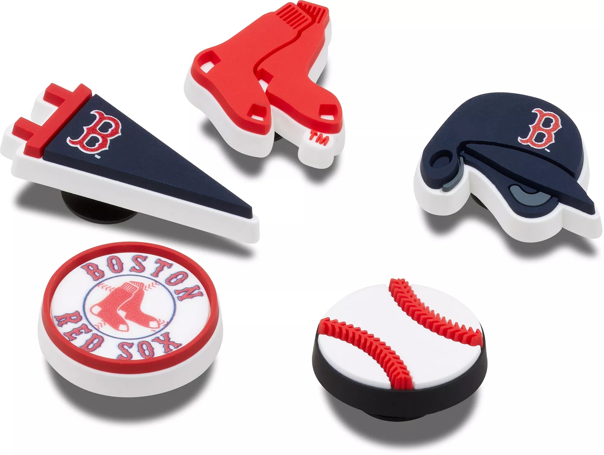 PAQUET DE 5 JIBBITZ, BOSTON RED SOX 10012522 CROCS MAHEU GO SPORT