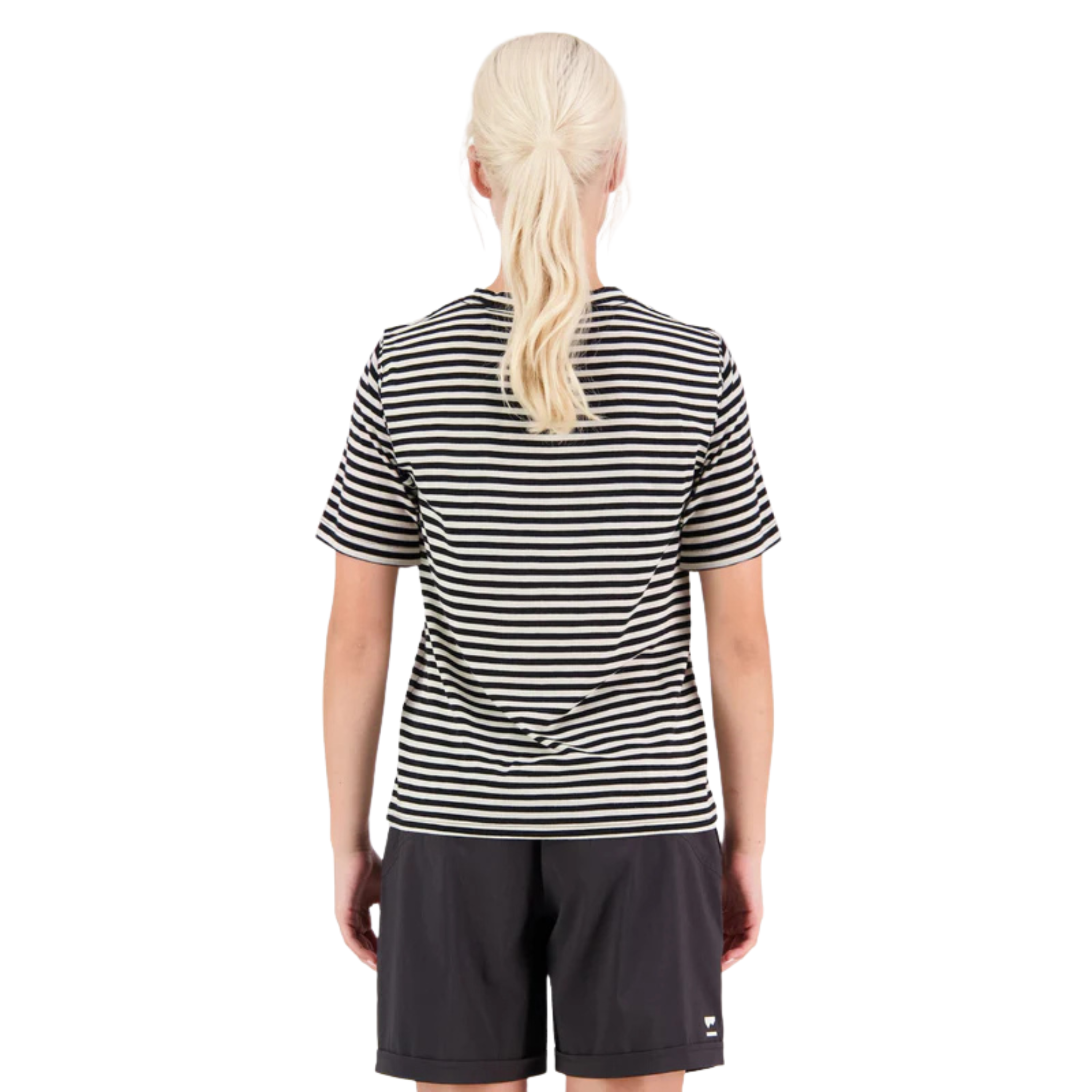 HAUT MÉRINO À MANCHES COURTES MONS ROYALE FEMME ICON RAYÉ 100447 MAHEU GO SPORT DOS MANNEQUIN