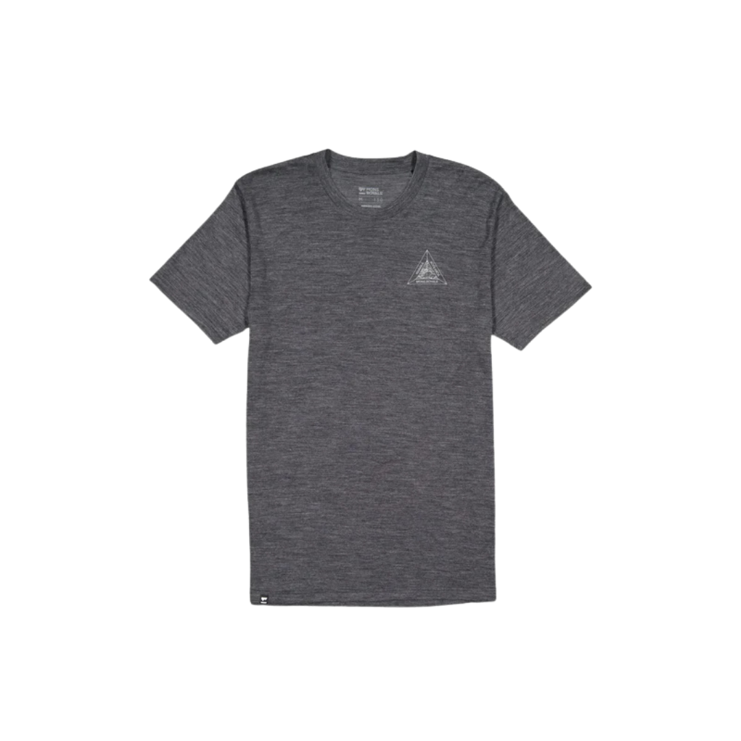 T-SHIRT TENCEL MÉRINO HOMME ZEPHYR FUMÉE 100557 021 MONS ROYALE MAHEU GO SPORT DEVANT