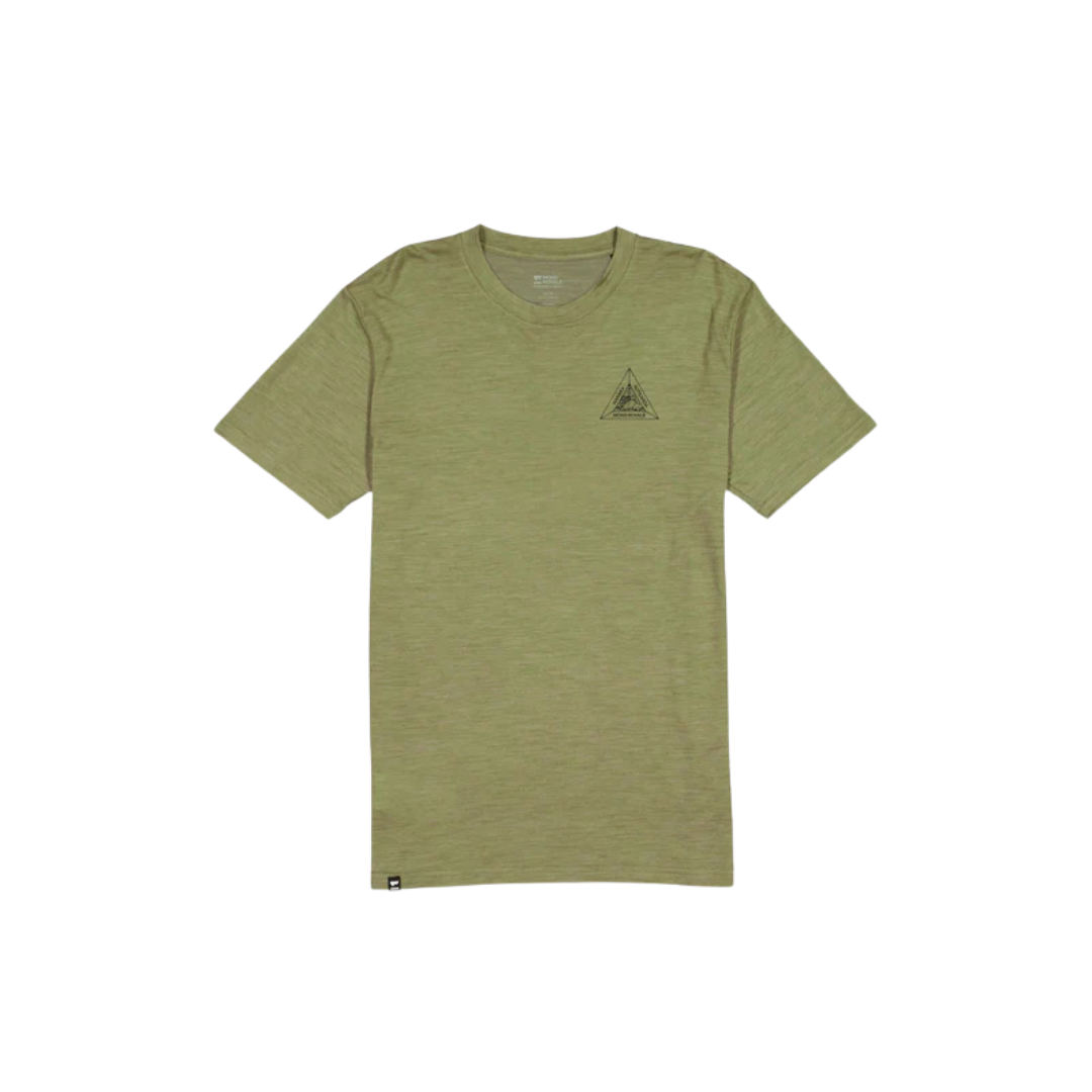 T-SHIRT TENCEL MÉRINO HOMME ZEPHYR FOUGÈRE 100557 794 MONS ROYALE MAHEU GO SPORT DEVANT