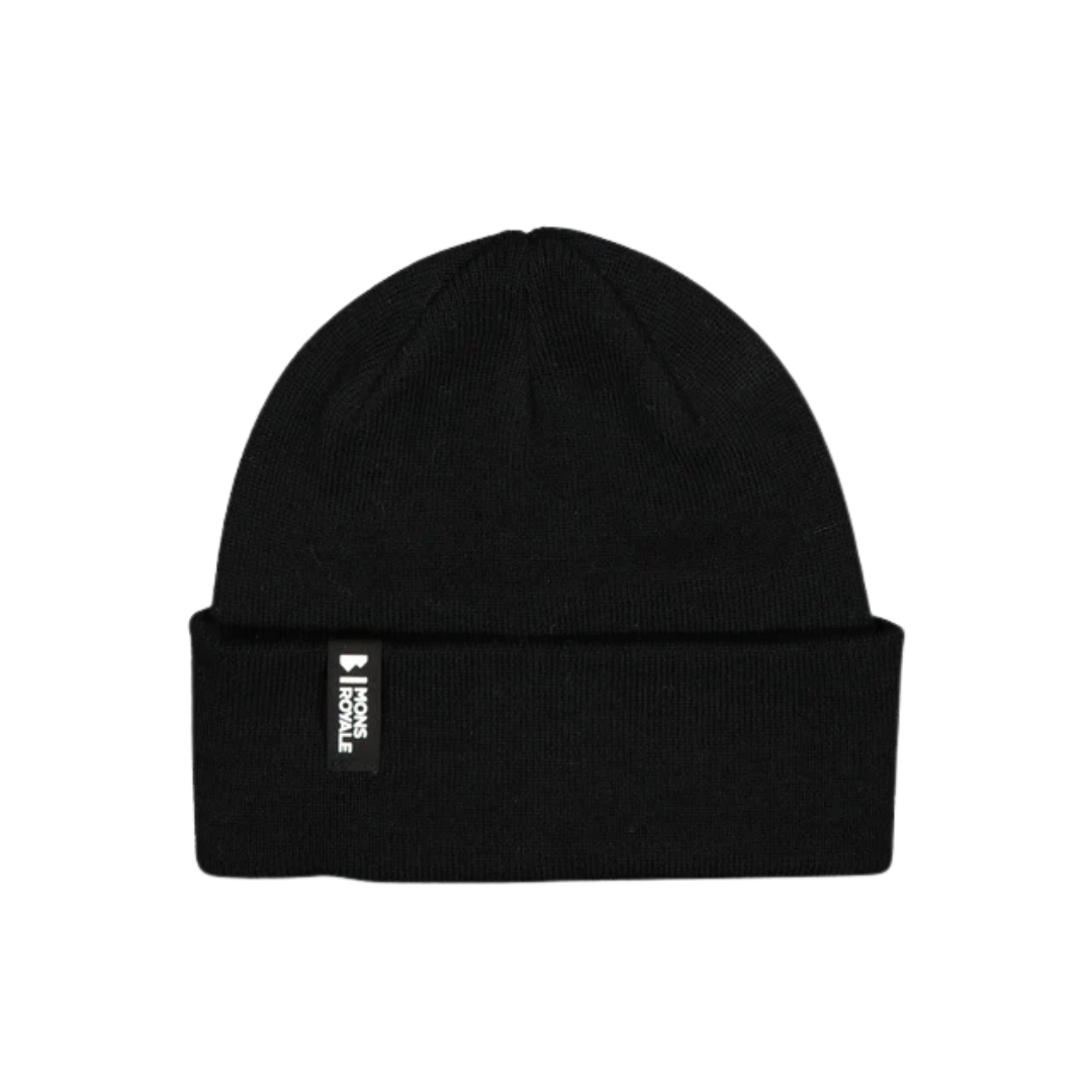 TUQUE MÉRINO ADULTE HOMME FEMME MCCLOUD NOIR 100689 MONS ROYALE MAHEU GO SPORT DEVANT REBORD