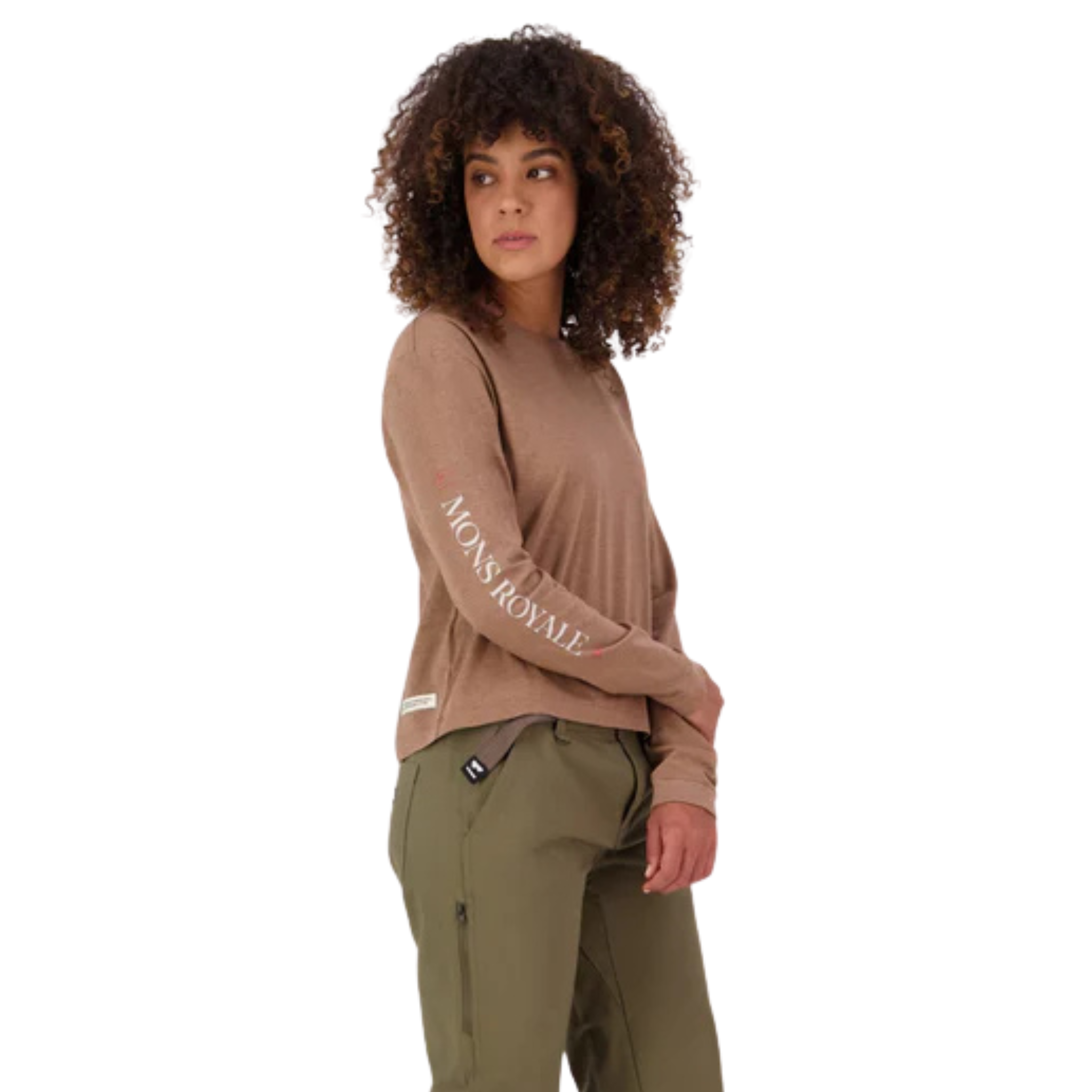 HAUT À MANCHES LONGUES FEMME MONS ROYALE YONDER MOCHA 100726 MAHEU GO SPORT CÔTÉ MANNEQUIN