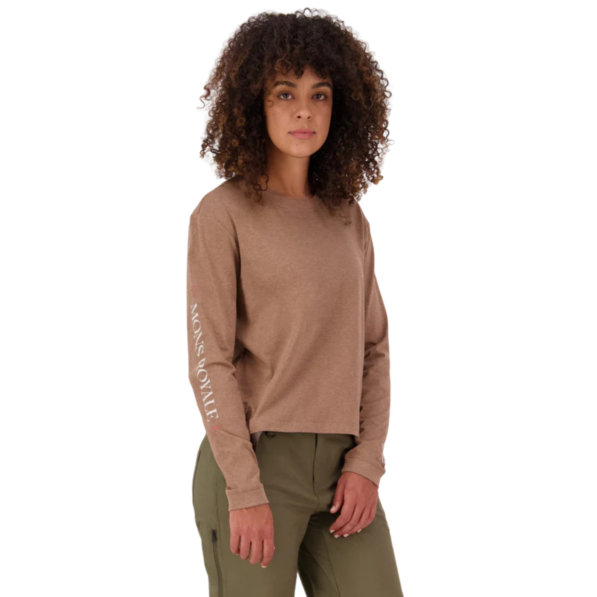 HAUT À MANCHES LONGUES FEMME MONS ROYALE YONDER MOCHA 100726 MAHEU GO SPORT DEVANT MANNEQUIN