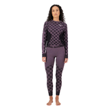 LEGGING MÉRINO FEMME, ASCENDER MAUVE 100811 MONS ROYALE MAHEU GO SPORT DEVANT MANNEQUIN PLEIN PIED