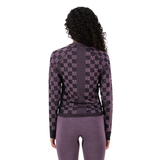 CHANDAIL MÉRINO SANS COUTURE FEMME ASCENDER MAUVE 100809 MONS ROYALE MAHEU GO SPORT DOS MANNEQUIN