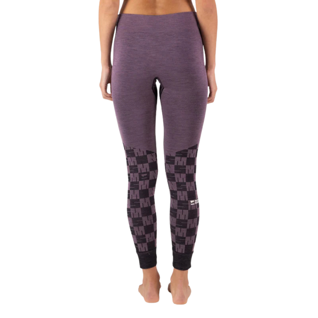 LEGGING MÉRINO FEMME, ASCENDER MAUVE 100811 MONS ROYALE MAHEU GO SPORT DOS