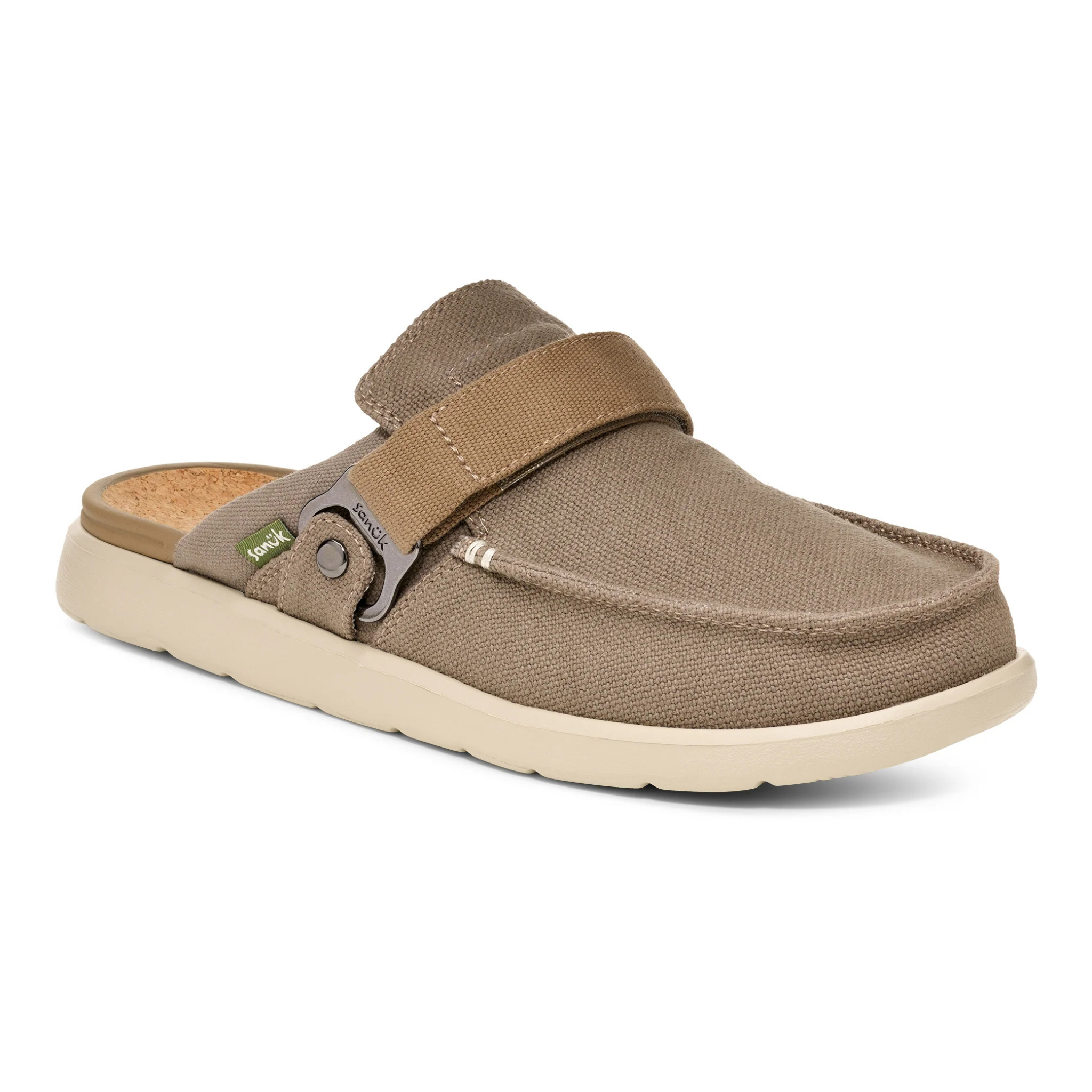 CHAUSSURES À ENFILER SANUK HOMME HAPPY HOUR LITE TAUPE 1164070 MAHEU GO SPORT ANGLE DEVANT