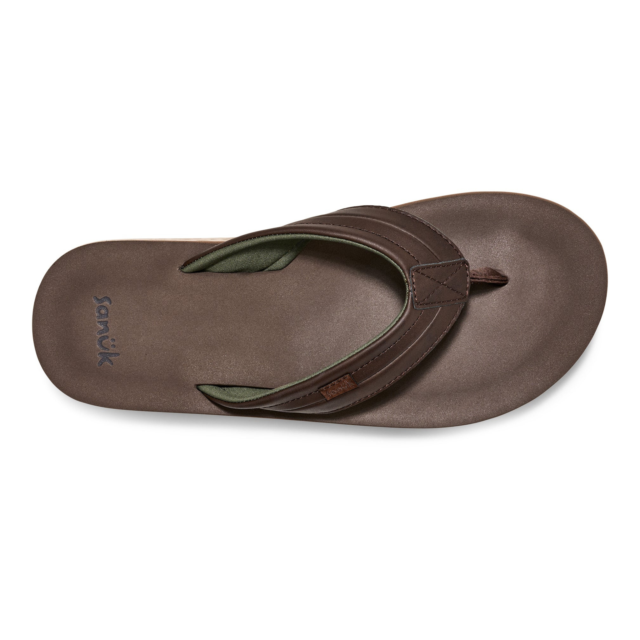SANDALES SANUK HOMME TIDERUSH BRUN FONCÉ 1165590 DKB MAHEU GO SPORT DESSUS