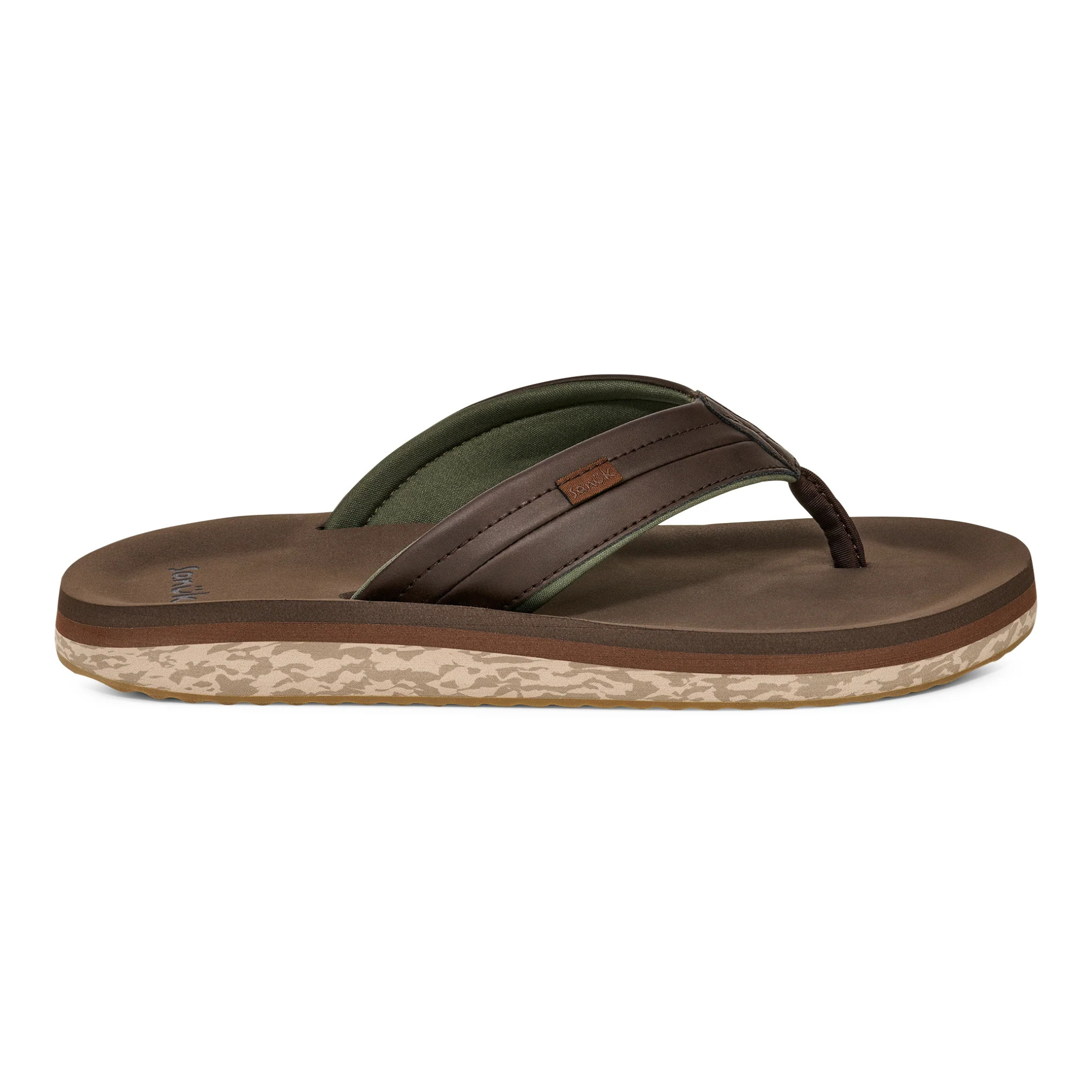 SANDALES SANUK HOMME TIDERUSH BRUN FONCÉ 1165590 DKB MAHEU GO SPORT CÔTÉ