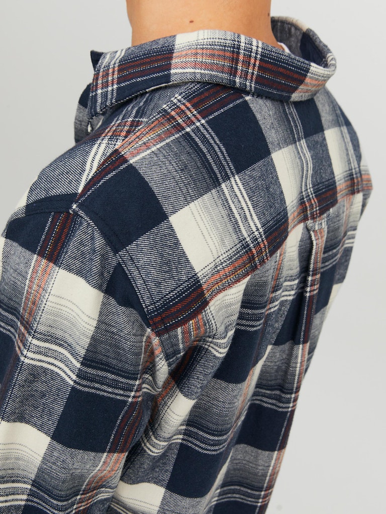 CHEMISE FLANNEL MARINE HOMME JACK & JONES