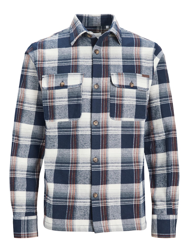 CHEMISE FLANNEL MARINE HOMME JACK & JONES