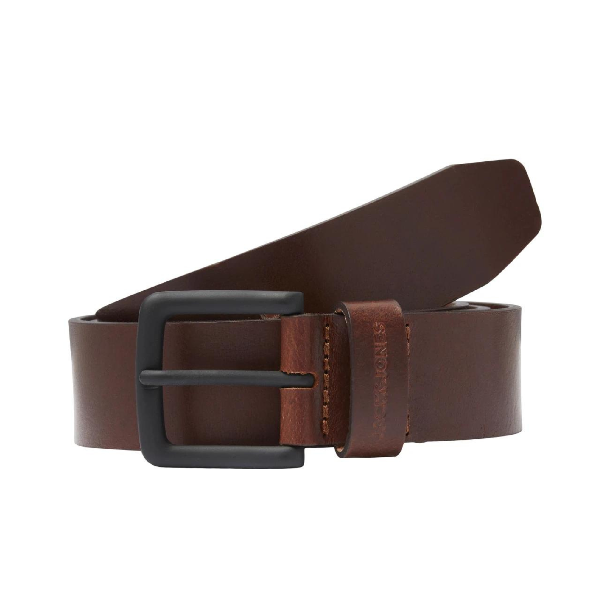 CEINTURE EN CUIR HOMME BRUN 12242687 JACK & JONES MAHEU GO SPORT