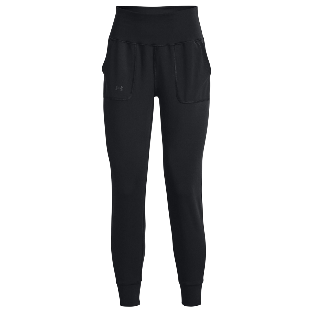 PANTALON SPORT FEMME UA MOTION NOIR 1375077 001 UNDER ARMOUR MAHEU GO SPORT DEVANT 