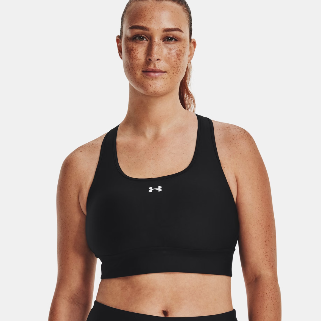 SOUTIEN-GORGE SPORT FEMME UA LONGLINE NOIR 1377916 001 UNDER ARMOUR MAHEU GO SPORT DEVANT MANNEQUIN 2