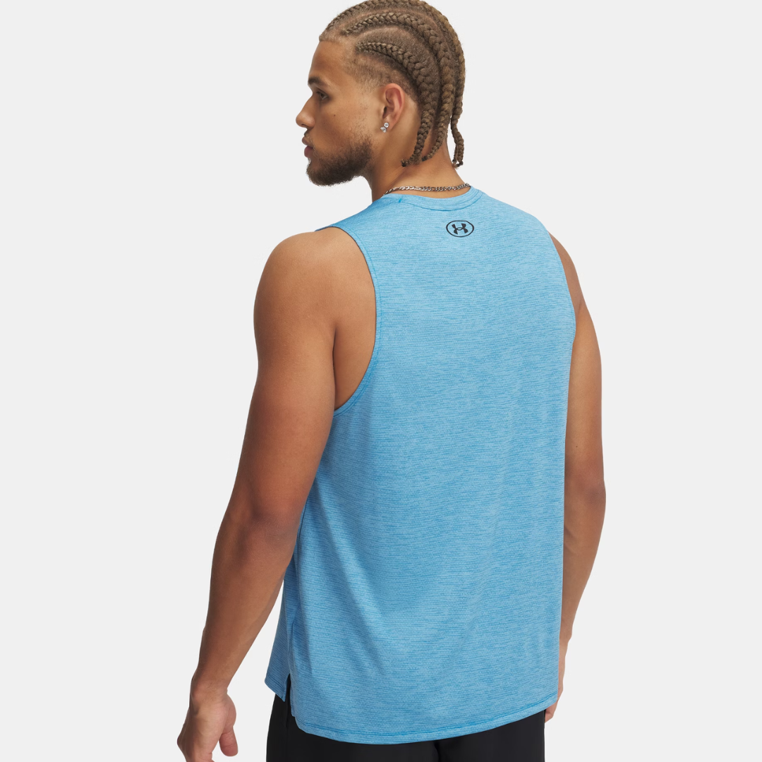 CAMISOLE SPORT POUR HOMME, UA TECH BLEU - Maheu Go Sport