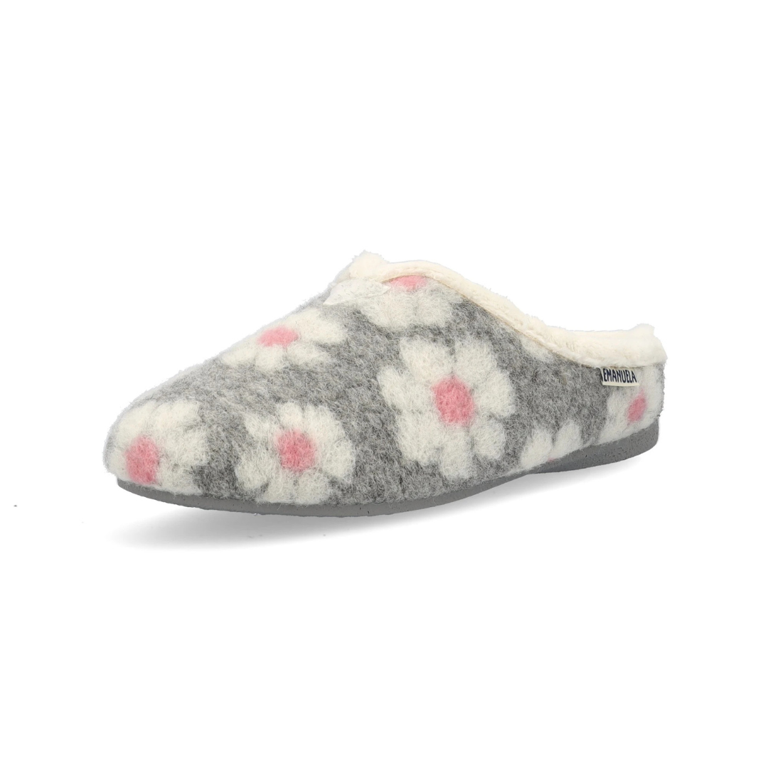 PANTOUFLES POUR FEMME, EMANUELA GRIS