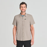 CHEMISE MANCHES COURTES CHLOROPHYLLE HOMME GASPÉ GRIS KHAKI 16792 MAHEU GO SPORT DEVANT