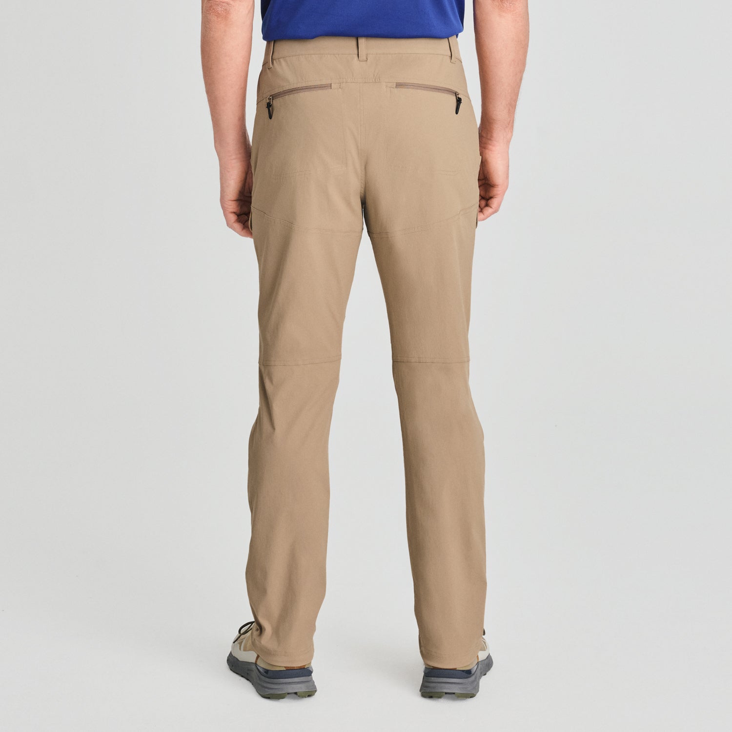 MEN'S HIKING TROUSERS, BLACK TREK