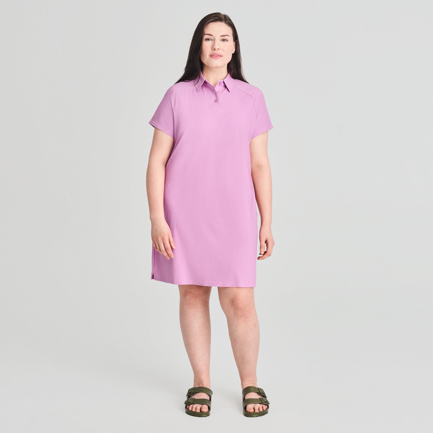 ROBE POLO CHLOROPHYLLE FEMME AVILA ROSE 18519 MAHEU GO SPORT DEVANT