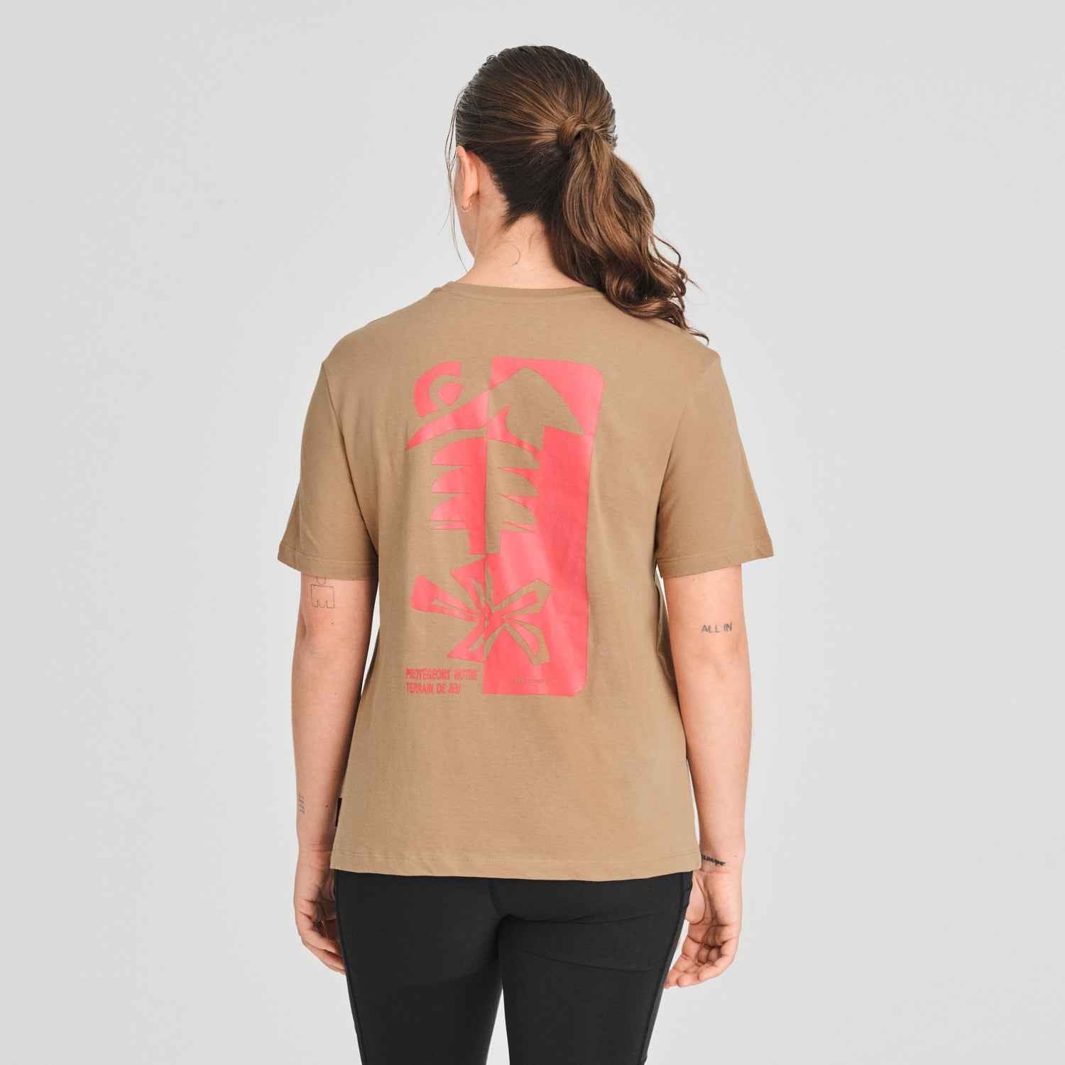 T-SHIRT MANCHES COURTES FEMME, GÉO LATTÉ