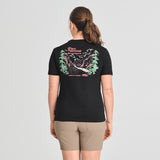 T-SHIRT MANCHES COURTES CHLOROPHYLLE FEMME PARC NATIONAL NOIR 18526 MAHEU GO SPORT DOS