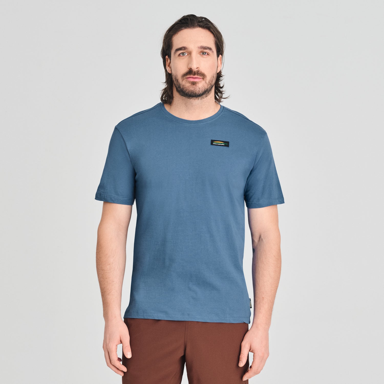 T-SHIRT MANCHES COURTES CHLOROPHYLLE HOMME VALLÉE LUNE BLEUE 18713 MAHEU GO SPORT DEVANT