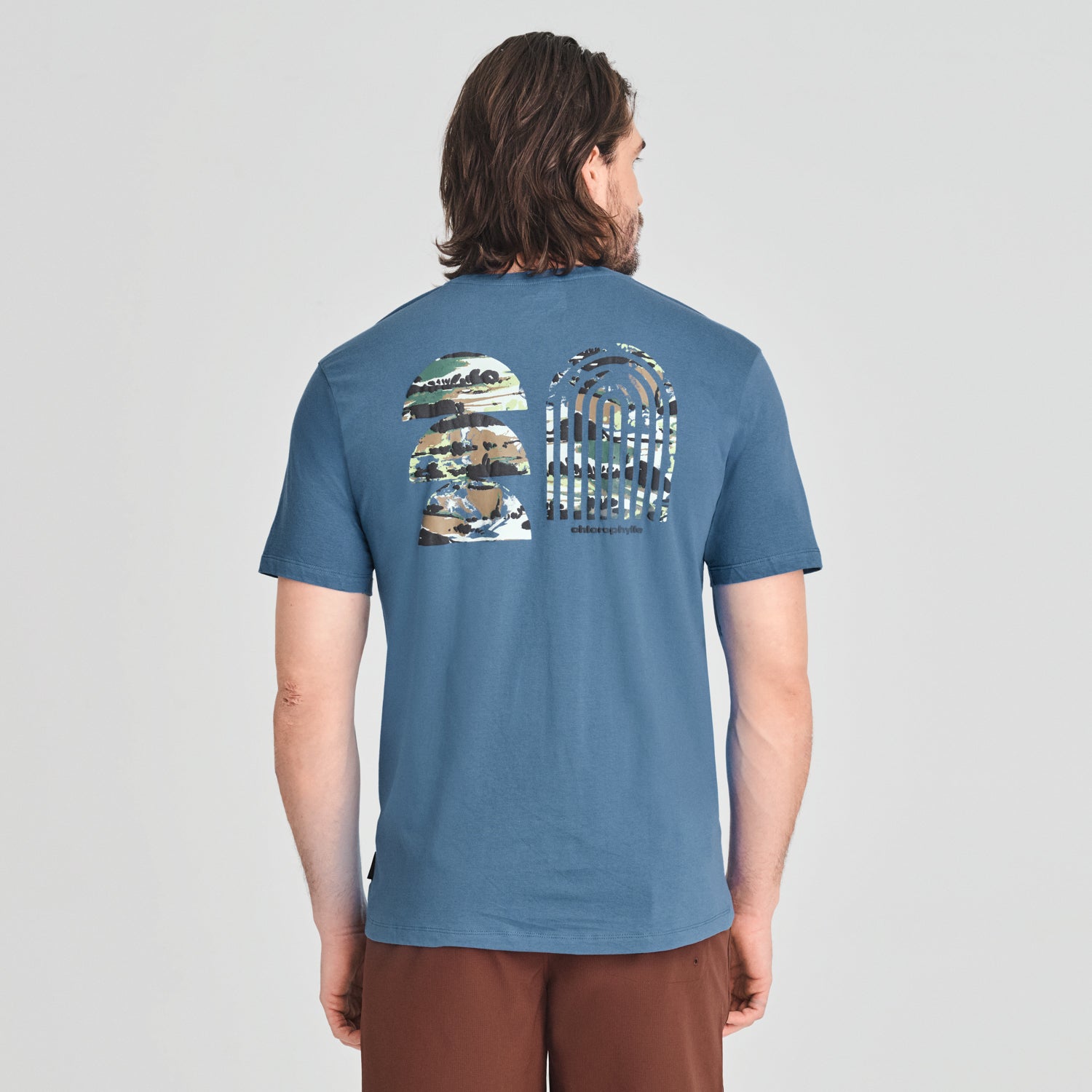 T-SHIRT MANCHES COURTES CHLOROPHYLLE HOMME VALLÉE LUNE BLEUE 18713 MAHEU GO SPORT DOS