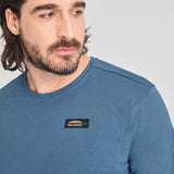 T-SHIRT MANCHES COURTES CHLOROPHYLLE HOMME VALLÉE LUNE BLEUE 18713 MAHEU GO SPORT DEVANT LOGO