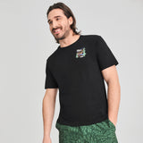 T-SHIRT MANCHES COURTES HOMME, PARC NATIONAL NOIR