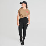 WOMEN'S SPORTS LEGGINGS, VIA BLACK