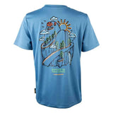 T-SHIRT POUR ENFANT, MONTAGNE LUNE BLEUE