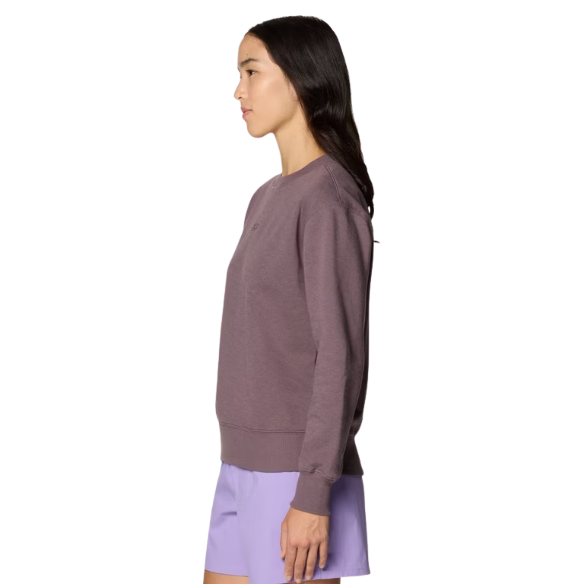 WOMEN'S CREWNECK SWEATER, MHW PURPLE SAGE LOGO