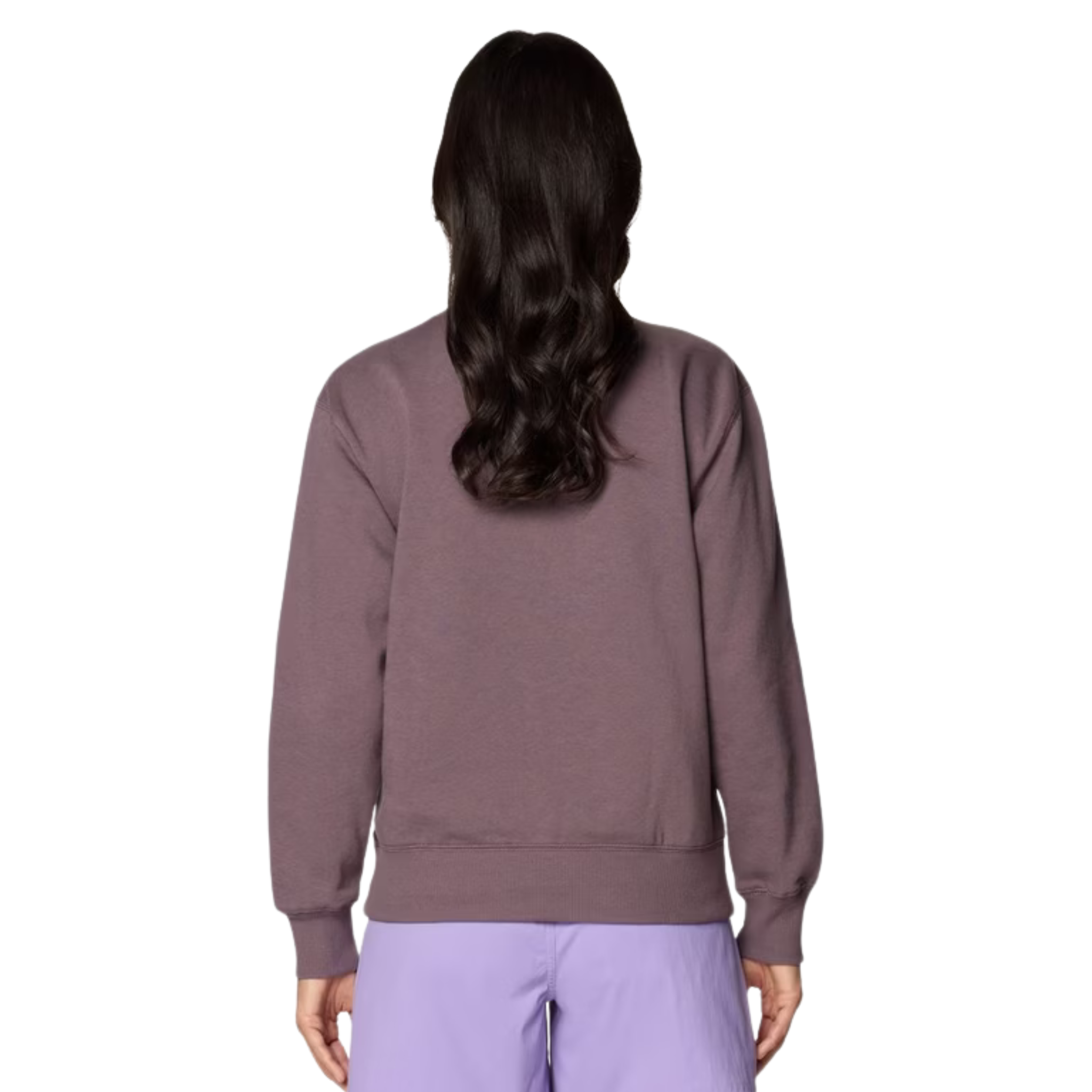 WOMEN'S CREWNECK SWEATER, MHW PURPLE SAGE LOGO