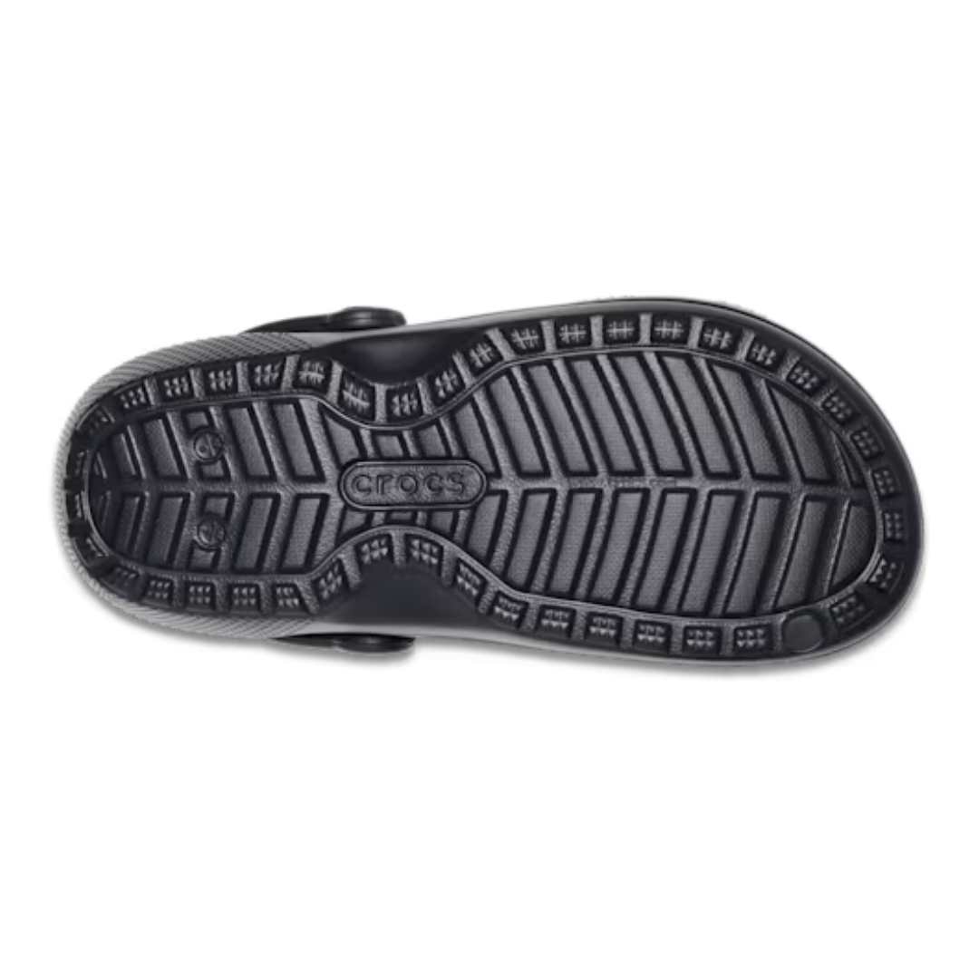 ADULT SLIPPERS, CLASSIC LINED BLACK