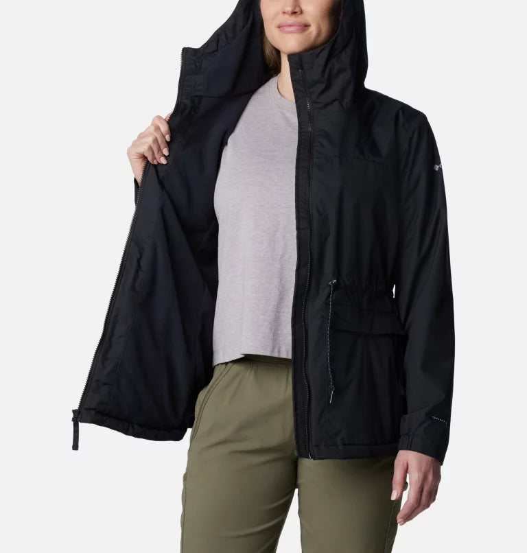 MANTEAU DE PLUIE DOUBLÉ FEMME SWEET CREEK NOIR 2071571 COLUMBIA MAHEU GO SPORT DEVANT INTERIEUR