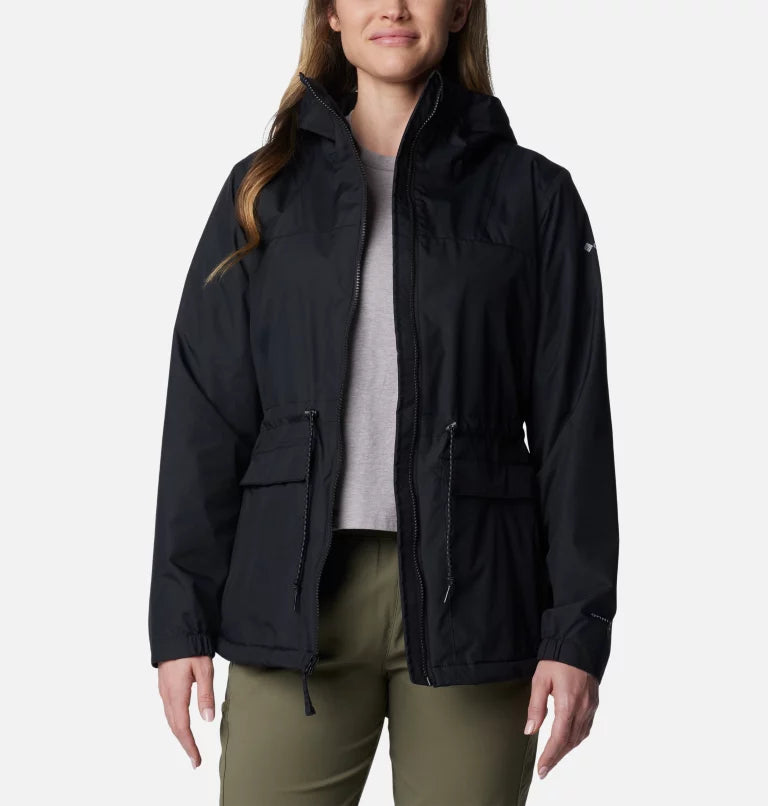 MANTEAU DE PLUIE DOUBLÉ FEMME SWEET CREEK NOIR 2071571 COLUMBIA MAHEU GO SPORT DEVANT OUVERT