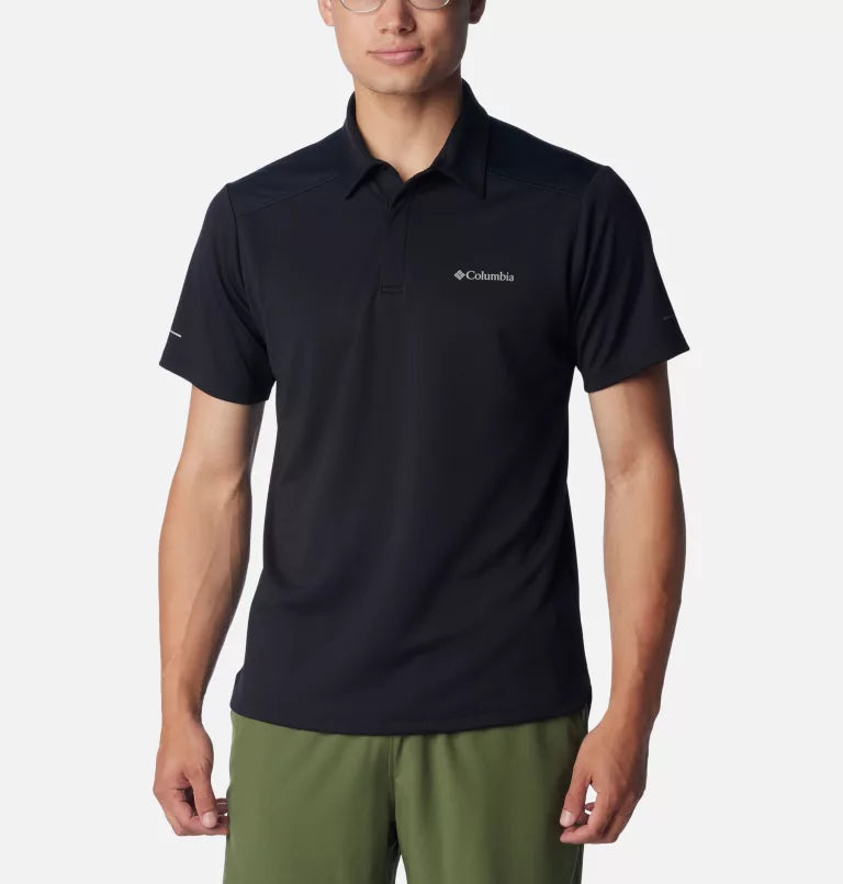 POLO POUR HOMME, BLACK MESA NOIR 2072261 COLUMBIA MAHEU GO SPORT DEVANT