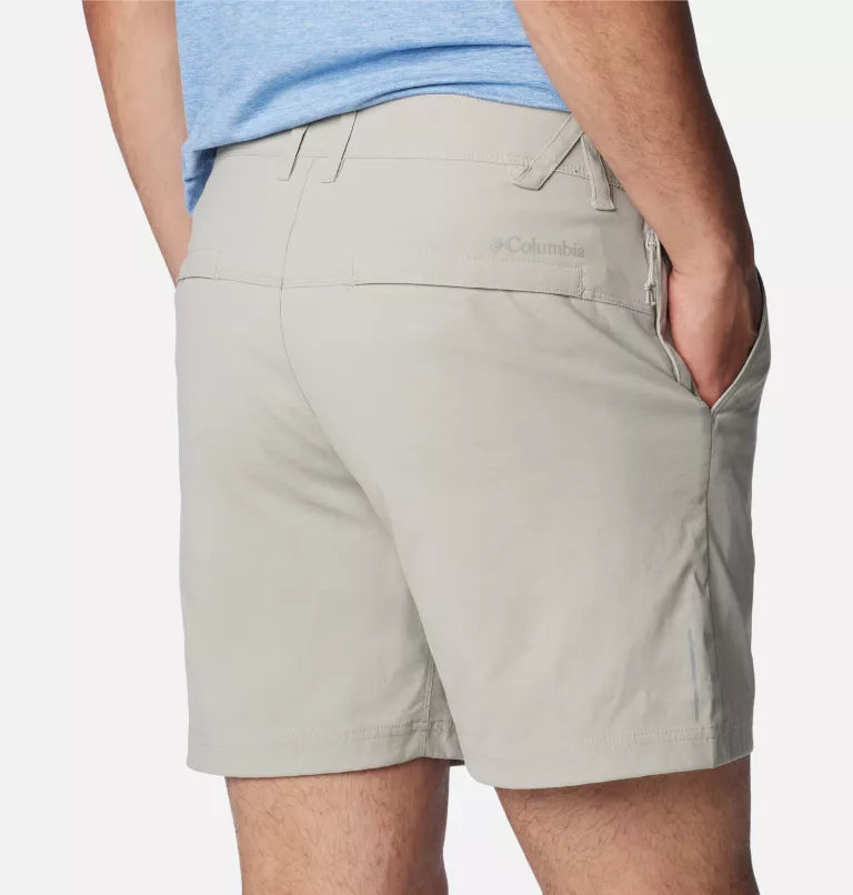 SHORT HOMME BLACK MESA FLINT GREY 2072301 COLUMBIA MAHEU GO SPORT POCHES DOS