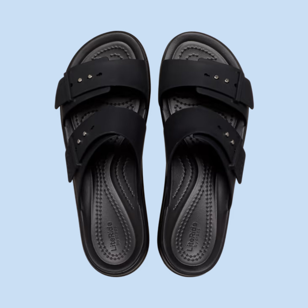 SANDALE POUR FEMME, BROOKLYN BUCKLE NOIR - Maheu Go Sport