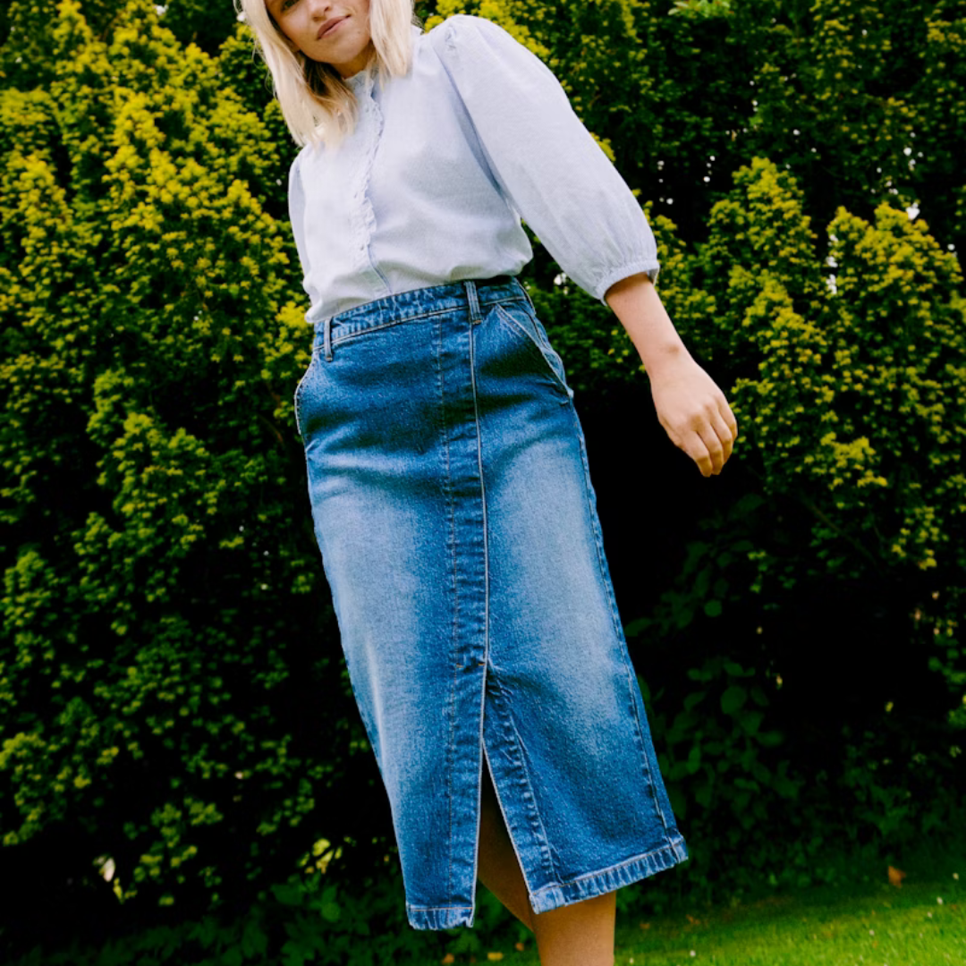 JUPE EN DENIM POUR FEMME, LARA - Maheu Go Sport