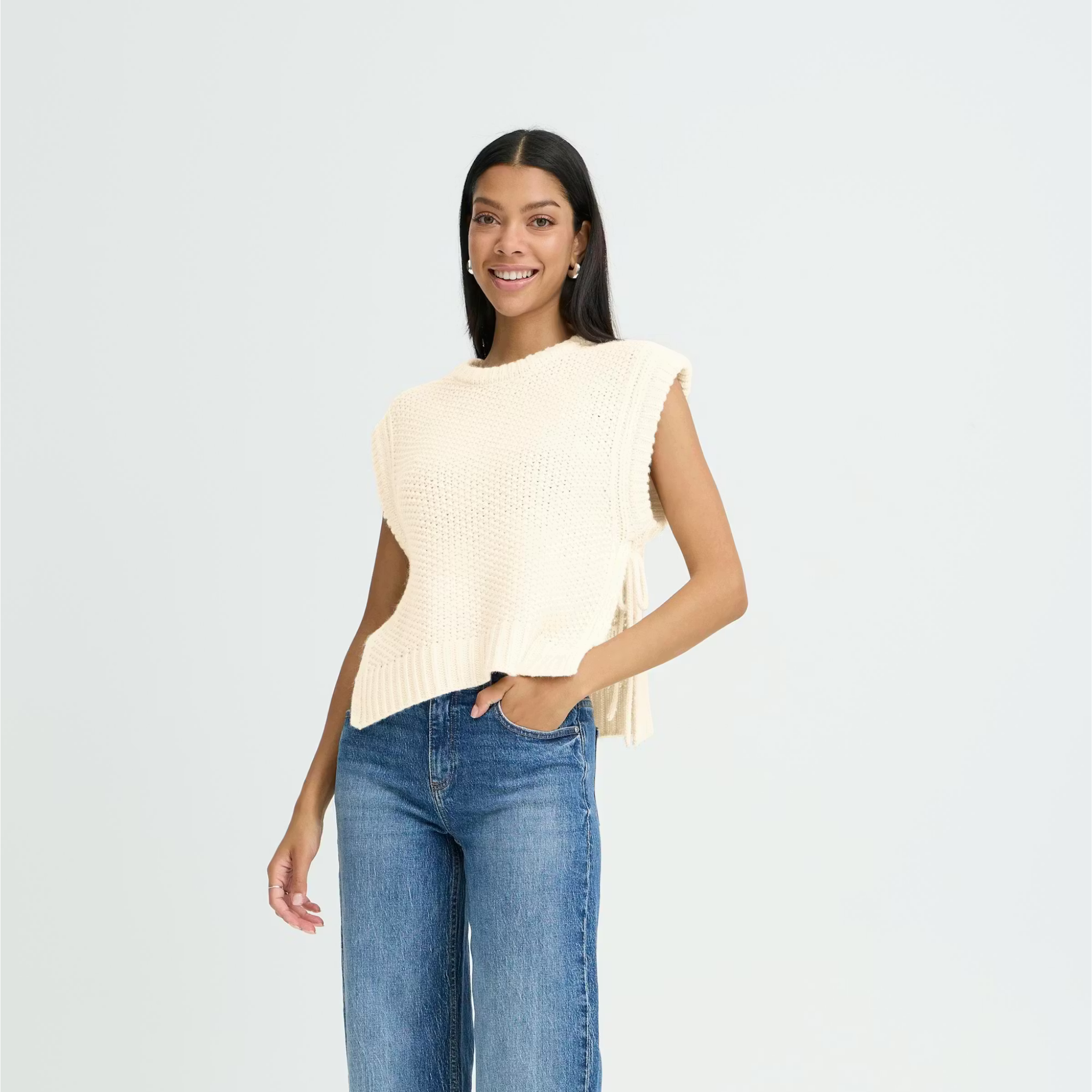 DÉBARDEUR FEMME NITTA BOULEAU BLANC 20818614 B YOUNG MAHEU GO SPORT DEVANT MANNEQUIN