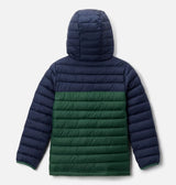 MANTEAU MATELASSÉ GARÇON, POWDER LITE II VERT ET MARINE