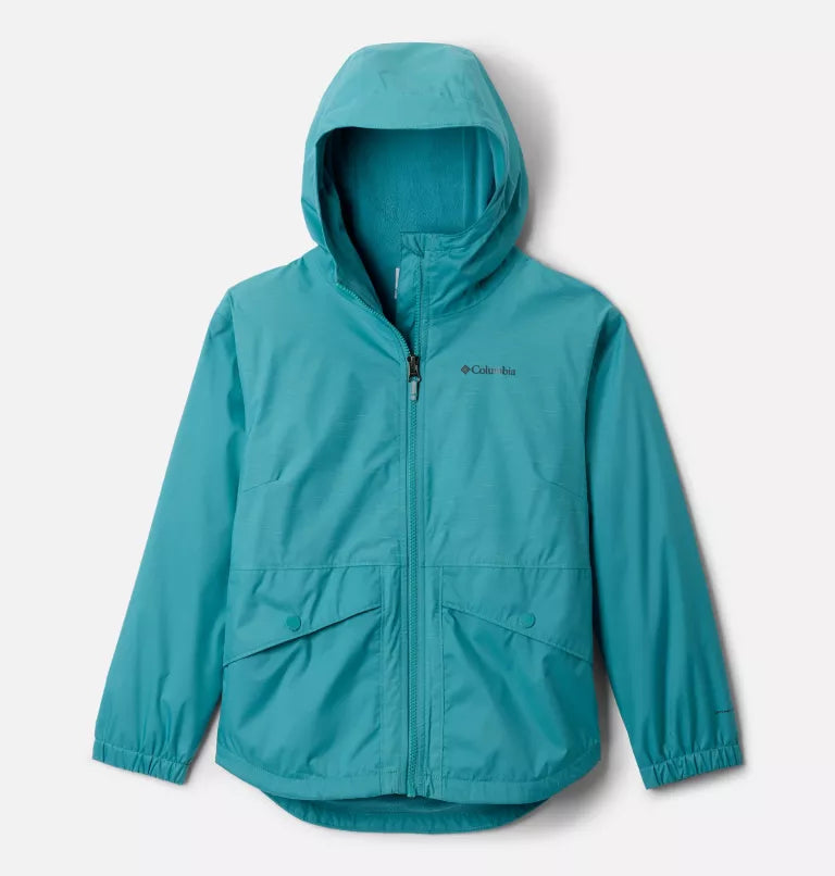 MANTEAU MI-SAISON FILLE RAINY TRAILS II TEAL 2090111 330 COLUMBIA MAHEU GO SPORT DEVANT