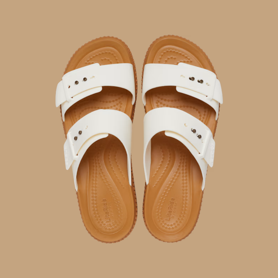 SANDALE FEMME BROOKLYN TISSÉ BLANC 209978 0WV CROCS MAHEU GO SPORT PAIRE DESSUS