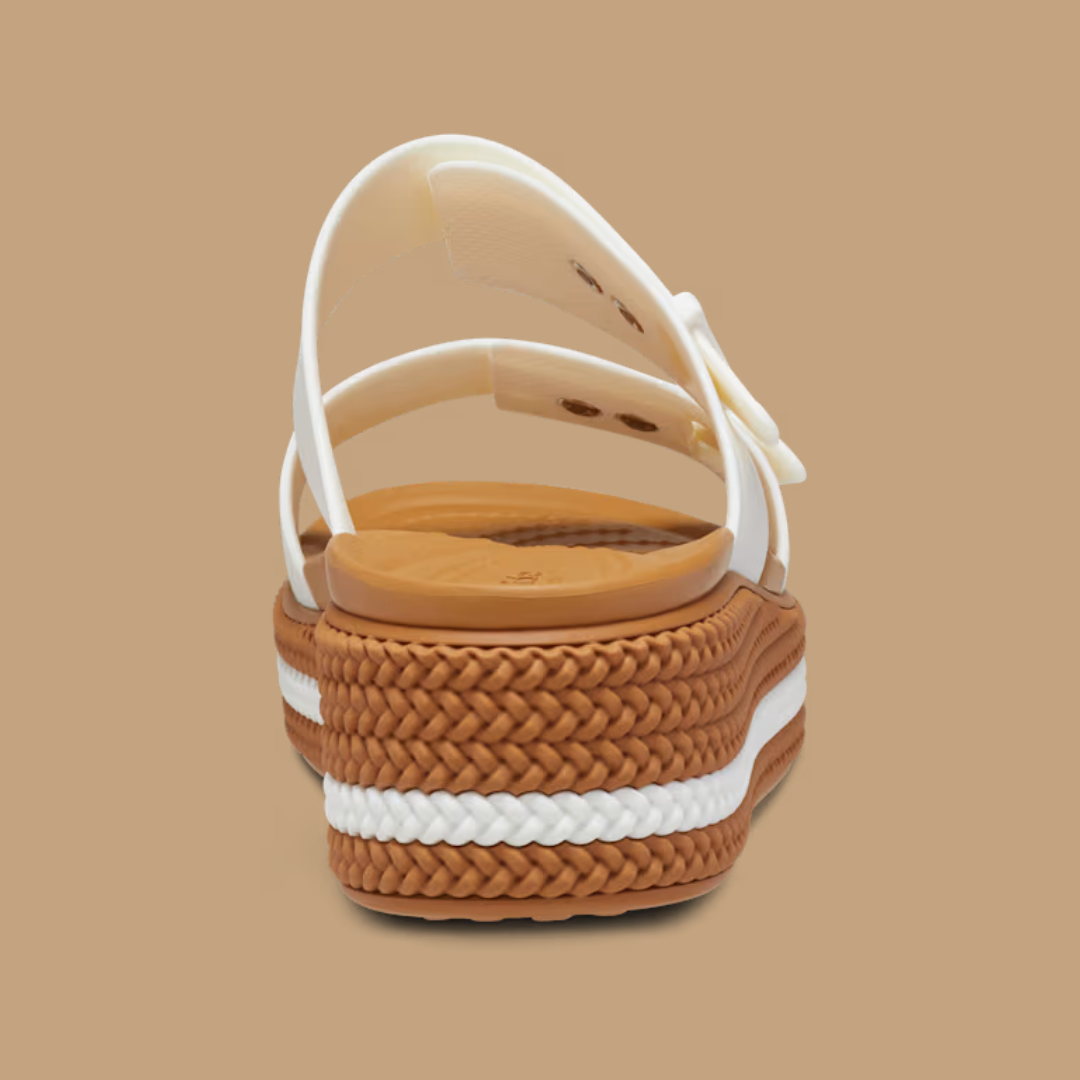 SANDALE POUR FEMME, BROOKLYN TISSÉ BLANC - Maheu Go Sport